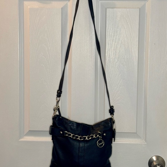 Early 2010s Coach bag. Pebbled black leather. - Picture 2 of 7